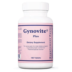 Optimox Gynovite bottle front view for daily postmenopause support.