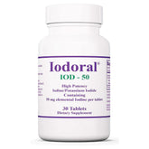 Optimox Iodoral 50 mg, frasco de tabletas, para complementar la ingesta de yodo diaria