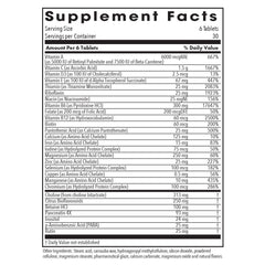 Optimox Optivite PMS bottle back label lists ingredients for balance