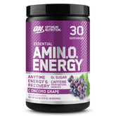 Optimum Nutrition Amino Energy bottle front view for quick energy and focus during workouts.