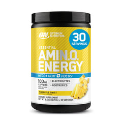 Optimum Nutrition Amino Energy Pineapple Twist bottle for workout energy