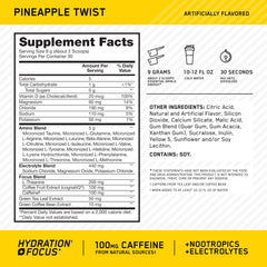 Optimum Nutrition Amino Energy Pineapple Twist powder jar on counter