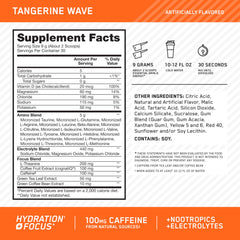 Optimum Nutrition Amino Energy Plus Electrolytes Tangerine Wave powder being poured for hydration