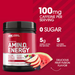 Optimum Nutrition Amino Energy scoop-dispense demonstrates precise serving