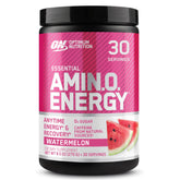 Optimum Nutrition Amino Energy Watermelon bottle pour for a quick energy boost
