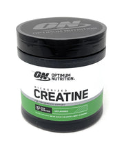 Optimum Nutrition creatine micronized powder unflavored in a jar for daily training support.