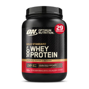 Optimum Nutrition Gold Standard whey bottle closeup for post-workout fuel