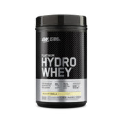 Optimum Nutrition Platinum Hydrowhey vanilla bottle front for post-workout fueling