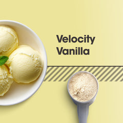 Hydrowhey scoop beside the can ready to mix after training