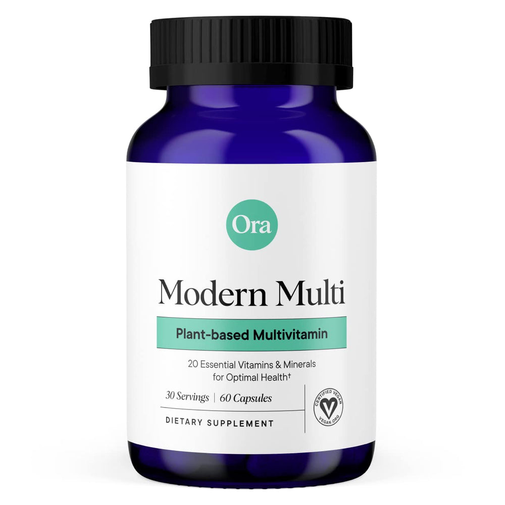 Ora Organic Modern Multi bottle front for daily energy support.