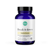 Ora Organic Multi-Enzyme bottle label displaying vegan digestive support for varied meals.