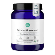 Ora Organic vegan protein powder tub front for plant-based nutrition