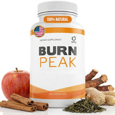 Orby BurnPeak bottle cap with easy-to-take capsules for daily wellness.