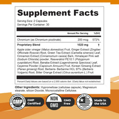 Orby BurnPeak label close-up highlights natural ingredients for everyday wellness.