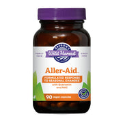 Oregon's Wild Harvest Aller-Aid quercetin bottle on a clean surface signals seasonal support