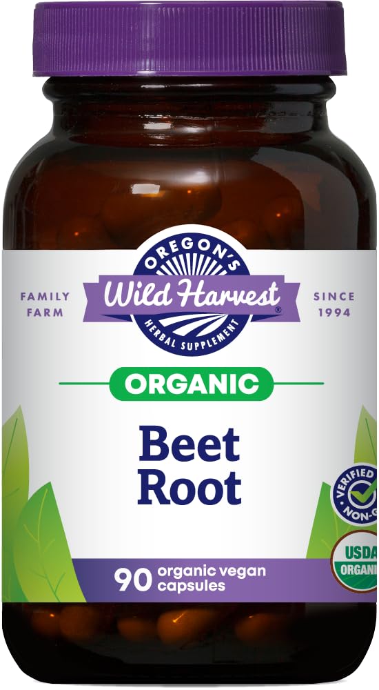 Oregon's Wild Harvest beet root capsules bottle for daily use
