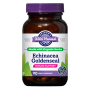 Oregon's Wild Harvest echinacea-goldenseal capsules bottle for daily immune support