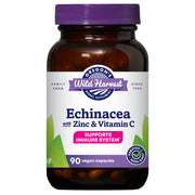 Oregon's Wild Harvest Echinacea zinc vitamin C capsules bottle for daily immune support.