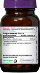 Oregon's Wild Harvest organic burdock root label shows USDA certification and trusted sourcing