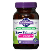 Oregon's Wild Harvest Saw Palmetto bottle with organic vegan capsules for daily wellness.