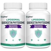 Orgabay Liposomal Quercetin Phytosome bottle highlighting high-dose quercetin for daily support