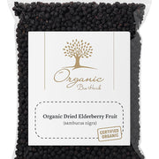 Organic Bio Herbs elderberry fruit loose-dried close-up for flavorful snacking and herbal inspirations.