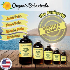 Organic Botanicals Arnica Oil massage bottle for muscle recovery