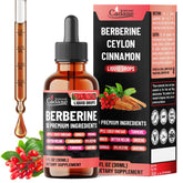 Organic Cadane Berberine Drops bottle supports daily heart health.