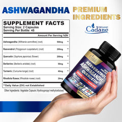 Organic Cadane blend with resveratrol and quercetin for immune support