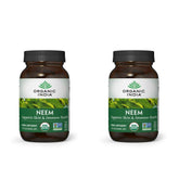 Organic India Neem capsules bottle showing skin wellness and immune support