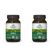 Organic India Neem capsules bottle showing skin wellness and immune support