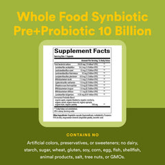 Natural Factors organic prebiotics in each serving nourishes gut bacteria