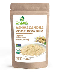 Organic Spice Resource Ashwagandha powder packfront preserves freshness for daily use