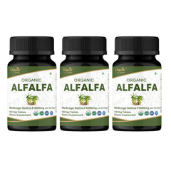 Organic Spree Alfalfa tablets bottle for daily vegetarian wellness