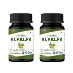 Organic Spree Alfalfa tablets bottle with USDA Organic label for clean nutrition