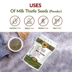 Organic Way Milk Thistle Seeds Powder added to smoothies enhances flavor and texture.