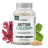 Organics Ocean Better Calcium Aquamin red algae capsules support daily bone comfort.