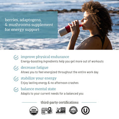 Organifi Red Juice added to a smoothie to boost flavor and nutrients