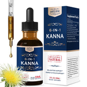 ORGANIHERBENCE relaxation bottle closeup promotes daytime calm.