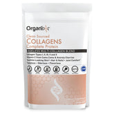 Organixx Collagen Peptides bottle front highlighting clean sourcing for daily wellness.