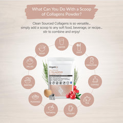 Glass of water showing collagen powder dissolving for quick daily nutrition.
