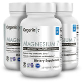 Organixx Magnesium 7 bottle and capsules designed for sleep support.