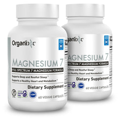 Organixx Magnesium Glycinate bottle front showing the 7-type blend for daily wellness.