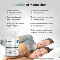 Organixx magnesium label vegan non-GMO confirms clean ingredients for conscious use.