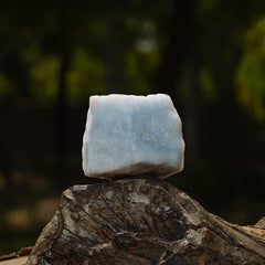 Orgonite Crystals Aquarius Angelite rough specimen with Shungite chip for protection