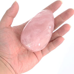 Orientrea Rose Quartz palm stone gift-ready packaging, ideal for mindful gifting.