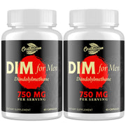 Orinthalixium DIM Men 750mg bottle front for daily hormone balance.