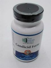 Ortho Molecular 5A Candicid Forte bottle supports gut flora balance and daily wellness.