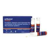 Orthomol Immun bottle displaying the complete immune support formula for daily use.