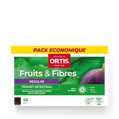 Ortis Fruits & Fibres Regular chew cubes close-up highlighting chewy texture for easy fiber intake